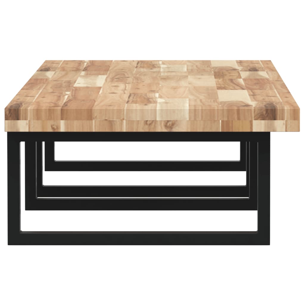 Ράφι Νιπτήρα Τοίχου από Ατσάλι / Μασίφ Ξύλο Ακακίας