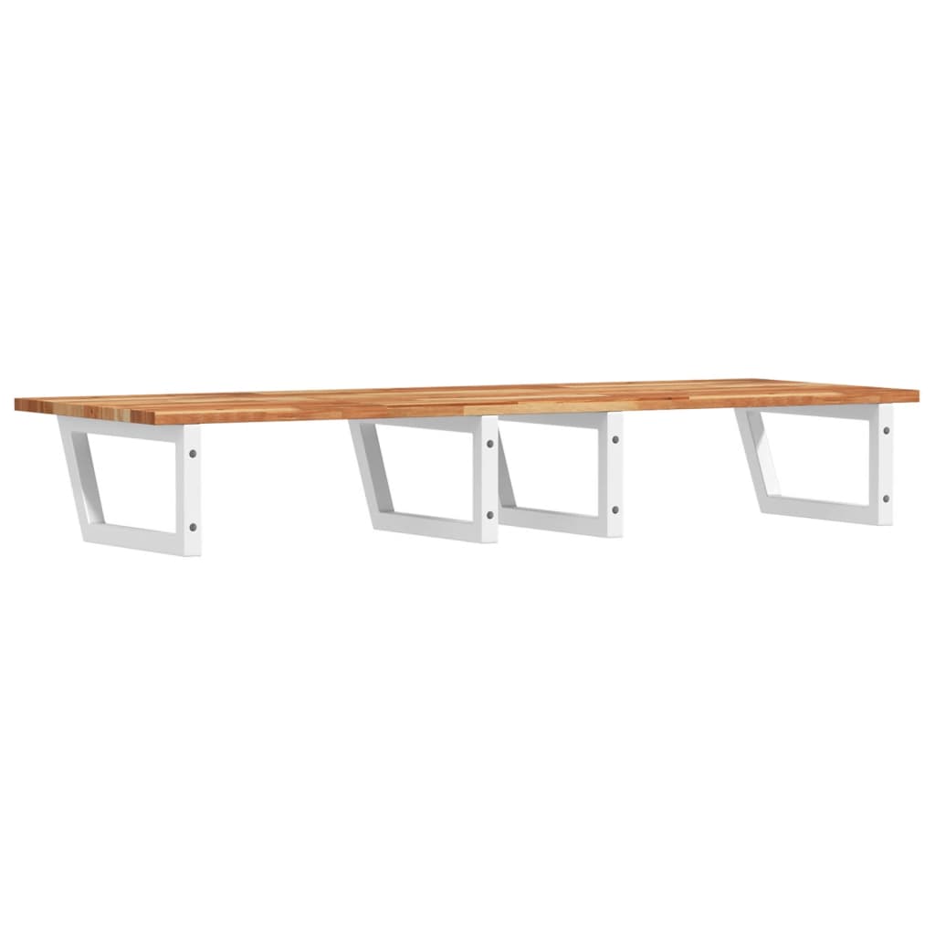 Ράφι Νιπτήρα Τοίχου από Ατσάλι / Μασίφ Ξύλο Ακακίας - Pakobazaar