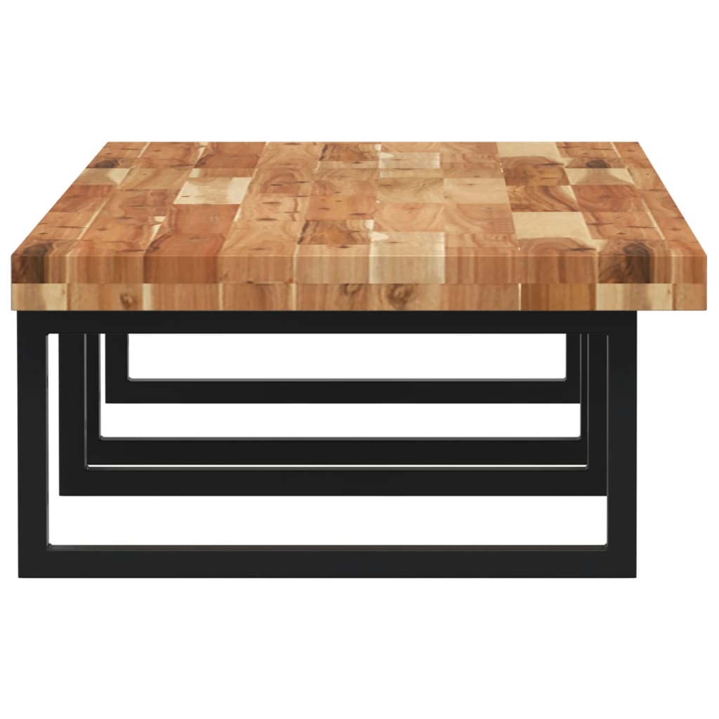 Ράφι Νιπτήρα Τοίχου από Ατσάλι / Μασίφ Ξύλο Ακακίας