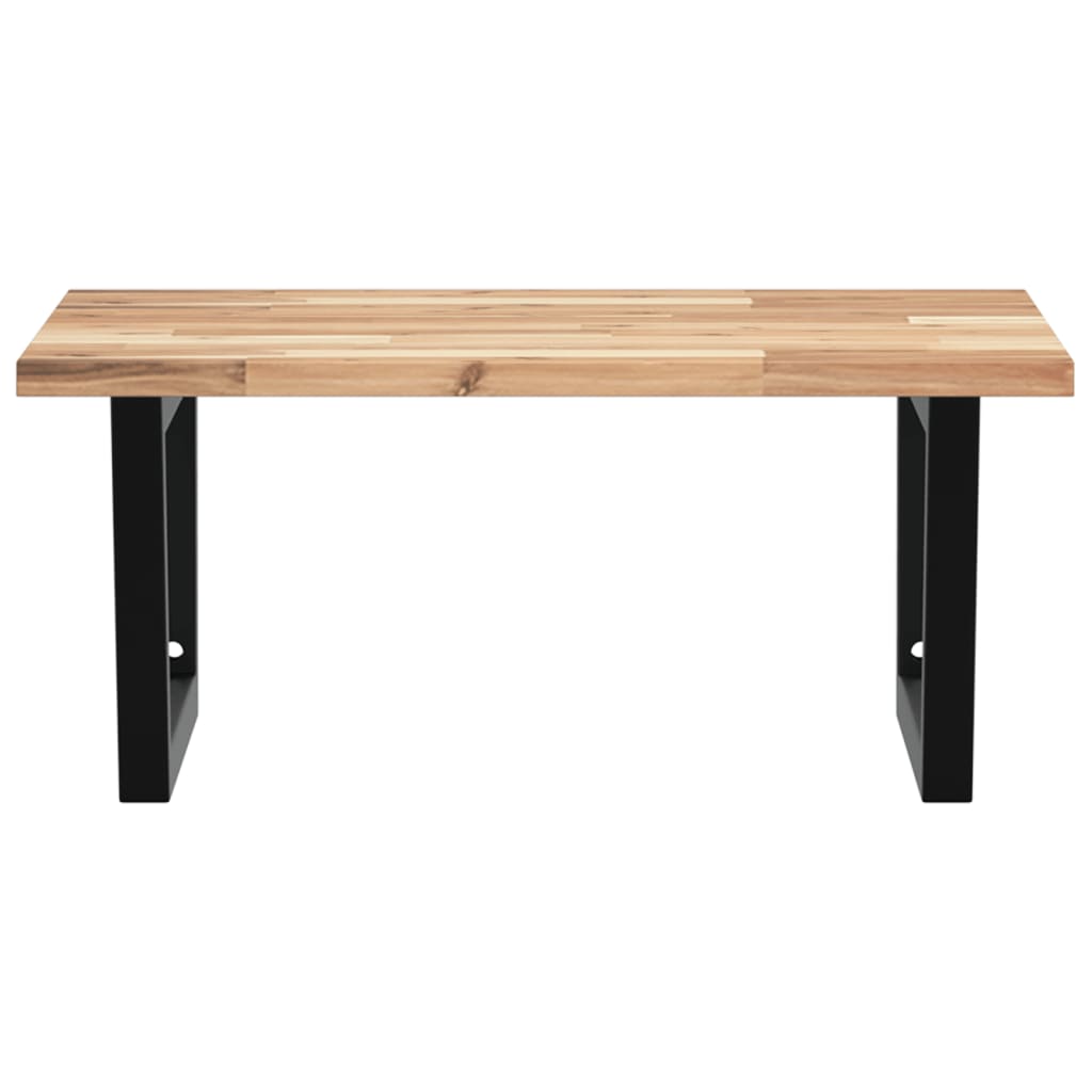 Ράφι Νιπτήρα Τοίχου από Ατσάλι / Μασίφ Ξύλο Ακακίας