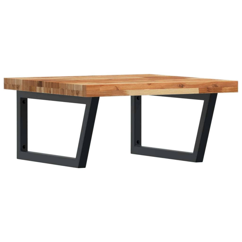 Ράφι Νιπτήρα Τοίχου από Ατσάλι / Μασίφ Ξύλο Ακακίας