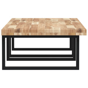 Ράφι Νιπτήρα Τοίχου από Ατσάλι / Μασίφ Ξύλο Ακακίας - Pakobazaar