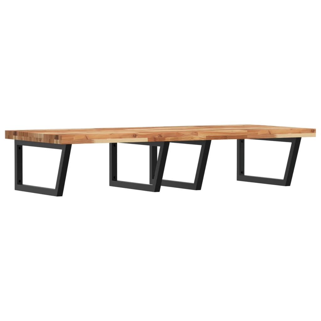 Ράφι Νιπτήρα Τοίχου από Ατσάλι / Μασίφ Ξύλο Ακακίας