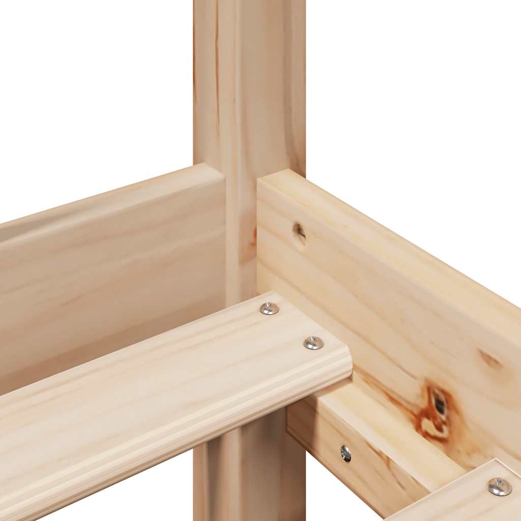 Σκελετός Κρεβατιού Χωρίς Στρώμα 100x200 εκ. Μασίφ Πεύκο - Pakobazaar