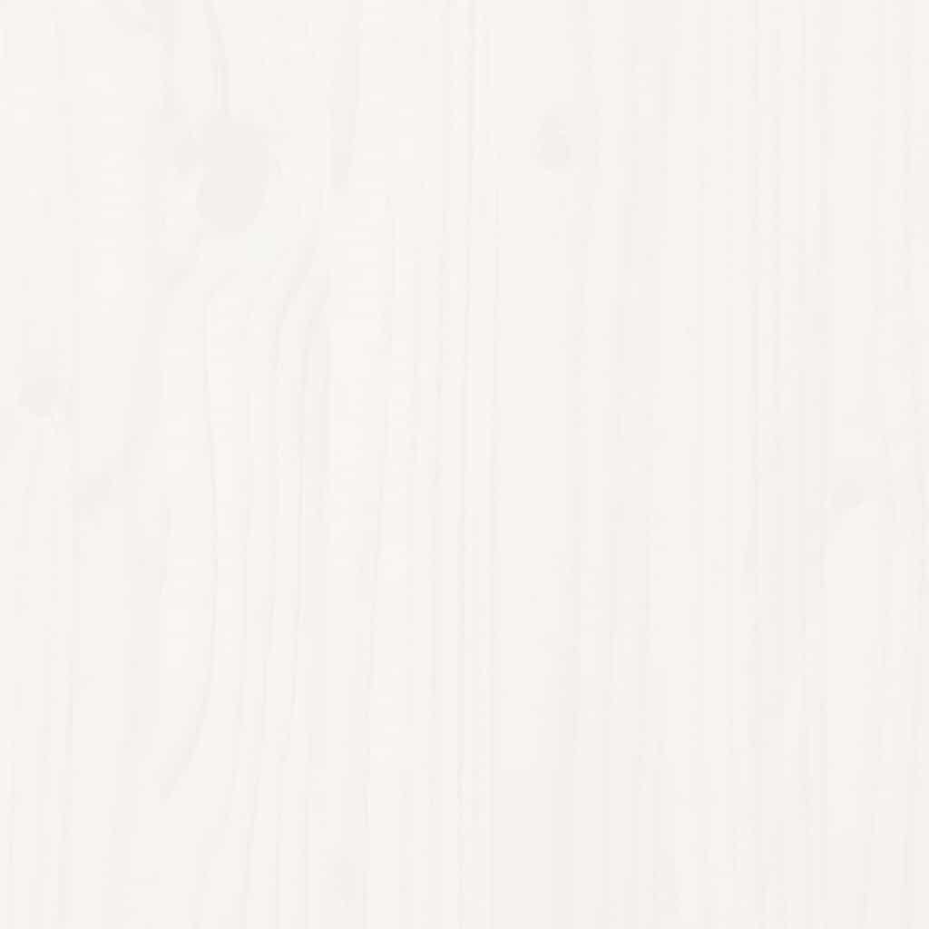 Σκελετός Κρεβ. Χωρίς Στρώμα Λευκό 135x190 εκ Μασίφ Πεύκο