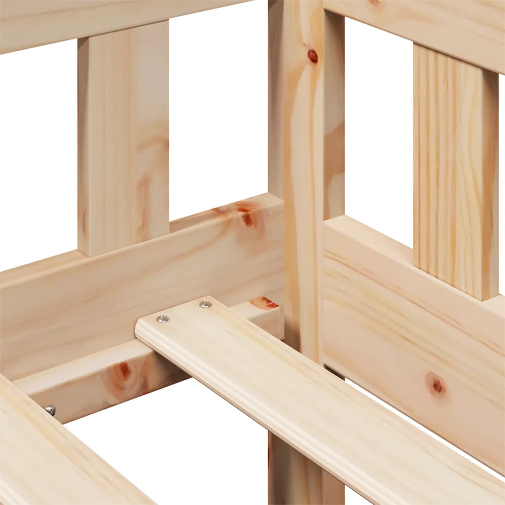 Καναπές Παιδικού Κρεβατιού με Συρτάρια Χωρίς Στρώμα Μασίφ Ξύλο