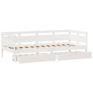 Καναπές Παιδικού Κρεβατιού με Συρτάρια Χωρίς Στρώμα Μασίφ Ξύλο