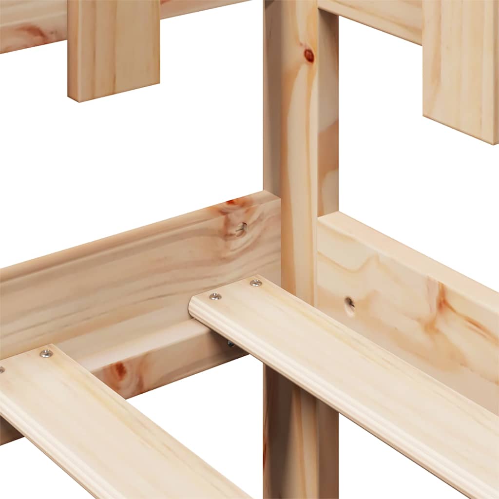 Καναπές Παιδικού Κρεβατιού με Συρτάρια Χωρίς Στρώμα Μασίφ Ξύλο