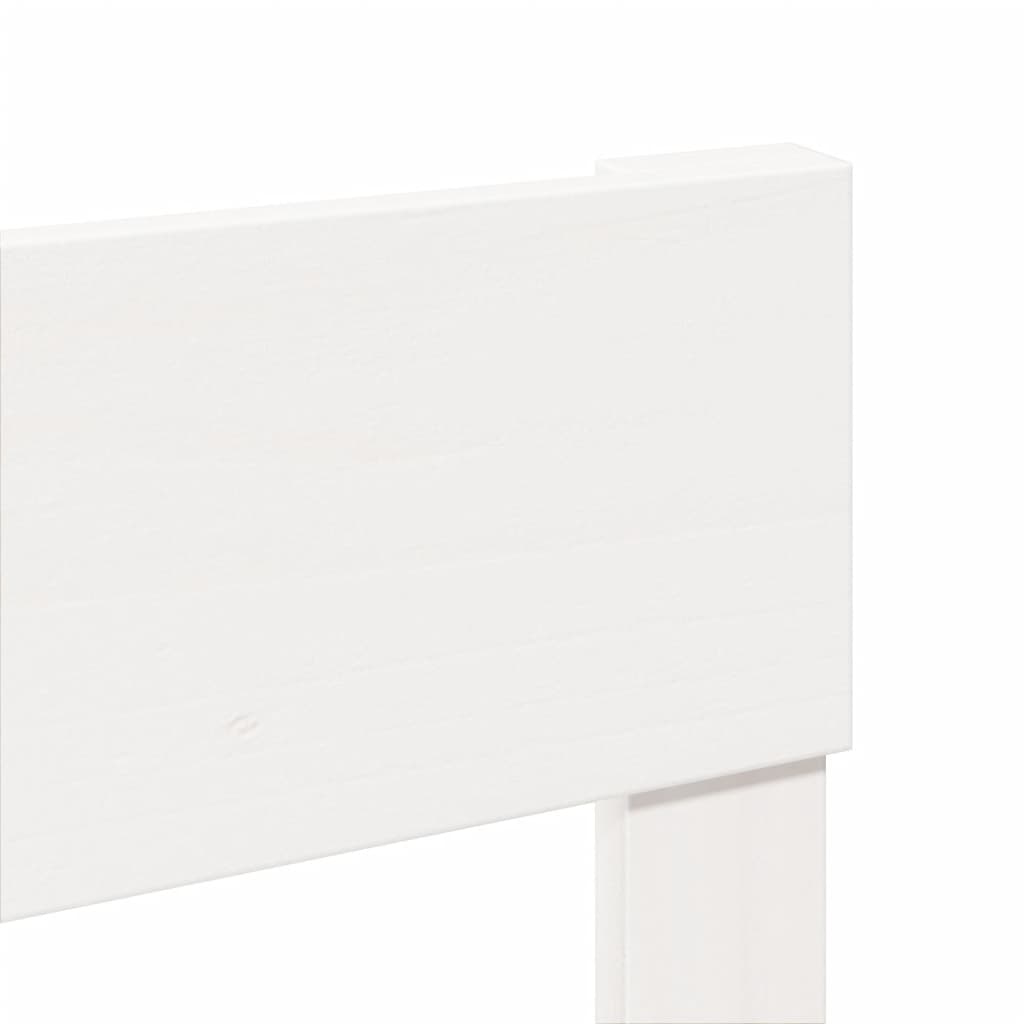 Σκελετός Κρεβ. Χωρίς Στρώμα Λευκό 140x190 εκ Μασίφ Πεύκο