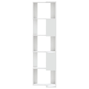 Βιβλιοθήκη Γωνιακή 5 Επ. Λευκή 50x50x179εκ Επεξ. Ξύλο - Pakobazaar