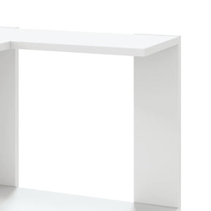 Βιβλιοθήκη Γωνιακή 5 Επ. Λευκή 50x50x179εκ Επεξ. Ξύλο - Pakobazaar