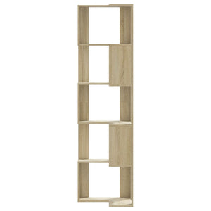 Βιβλιοθήκη Γωνιακή 5 Επ. Sonoma Δρυς 50x50x179 εκ Επεξ. Ξύλο - Pakobazaar
