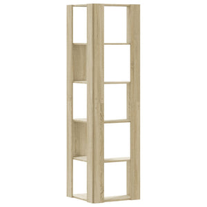 Βιβλιοθήκη Γωνιακή 5 Επ. Sonoma Δρυς 50x50x179 εκ Επεξ. Ξύλο - Pakobazaar
