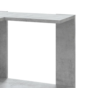 Βιβλιοθήκη Γωνιακή 5 Επ. Γκρι Σκυροδέμ. 50x50x179 εκ Επεξ. Ξύλο - Pakobazaar