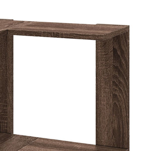 Βιβλιοθήκη Γωνιακή 5 Επ. Καφέ Δρυς 50x50x179 εκ Επεξ. Ξύλο
