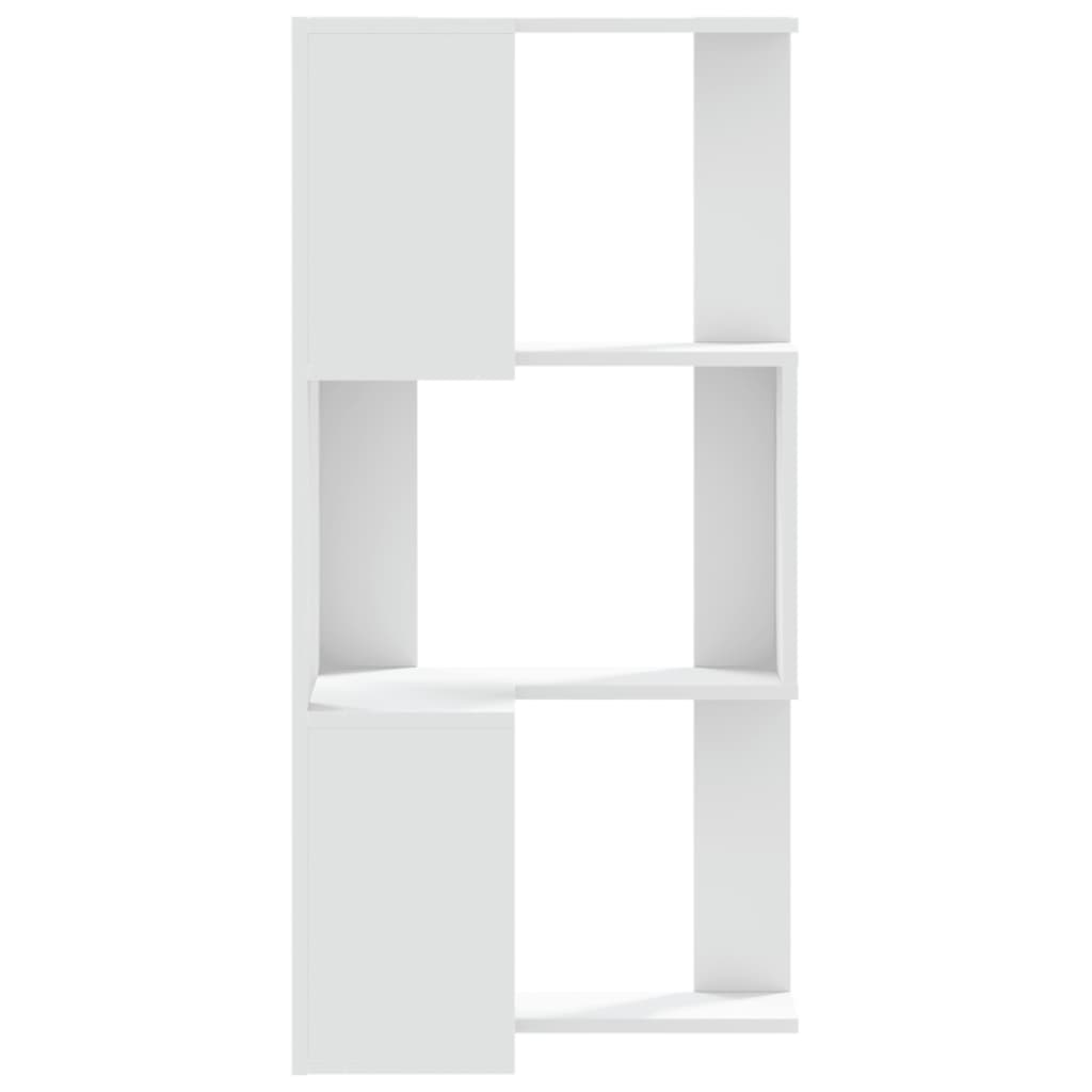 Βιβλιοθήκη Γωνιακή 3 Επ. Λευκή 50x50x102εκ Επεξ. Ξύλο - Pakobazaar