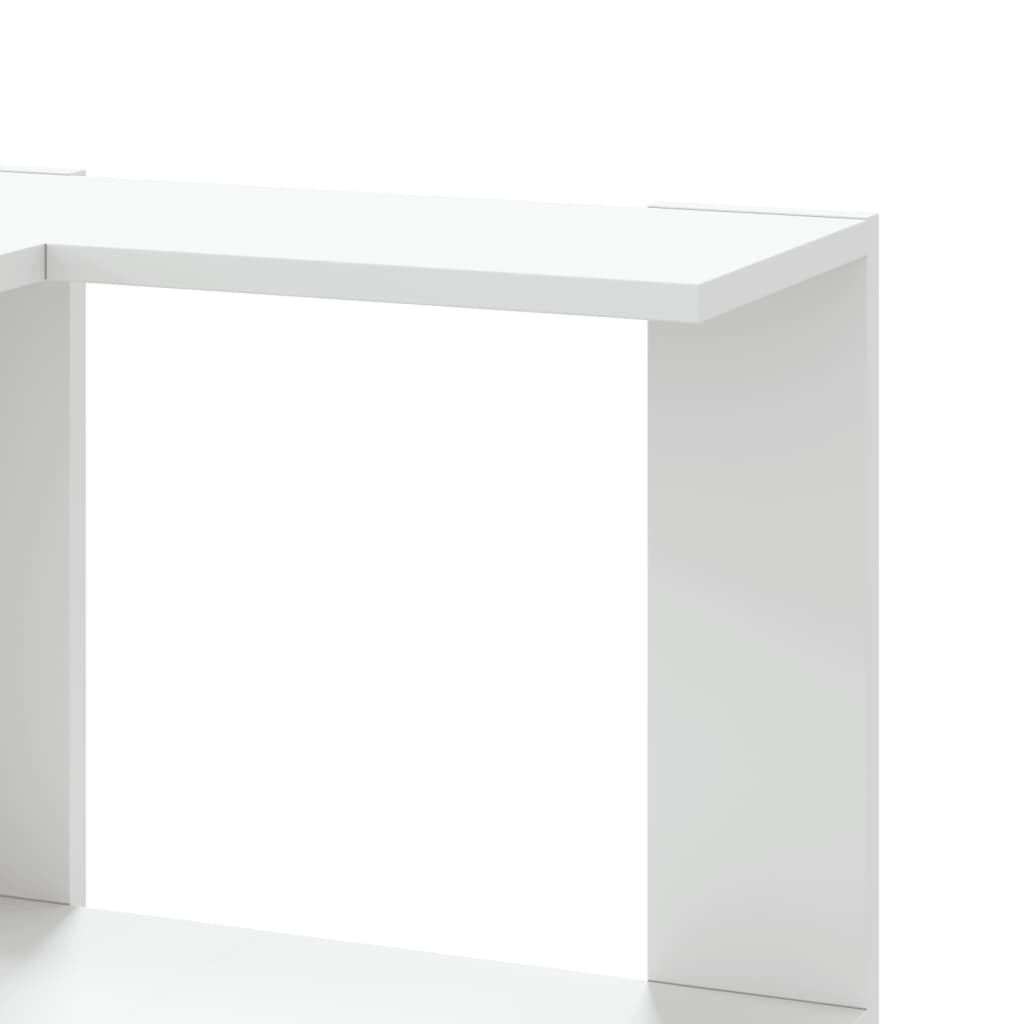 Βιβλιοθήκη Γωνιακή 3 Επ. Λευκή 50x50x102εκ Επεξ. Ξύλο - Pakobazaar