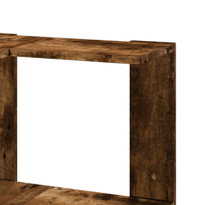 Βιβλιοθήκη Γωνιακή 3 Επ. Καπνιστή Δρυς 50x50x102εκ Επεξ. Ξύλο