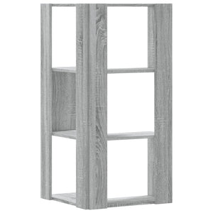 Βιβλιοθήκη Γωνιακή 3 Επ. Γκρι Sonoma 50x50x102εκ Επεξ. Ξύλο - Pakobazaar