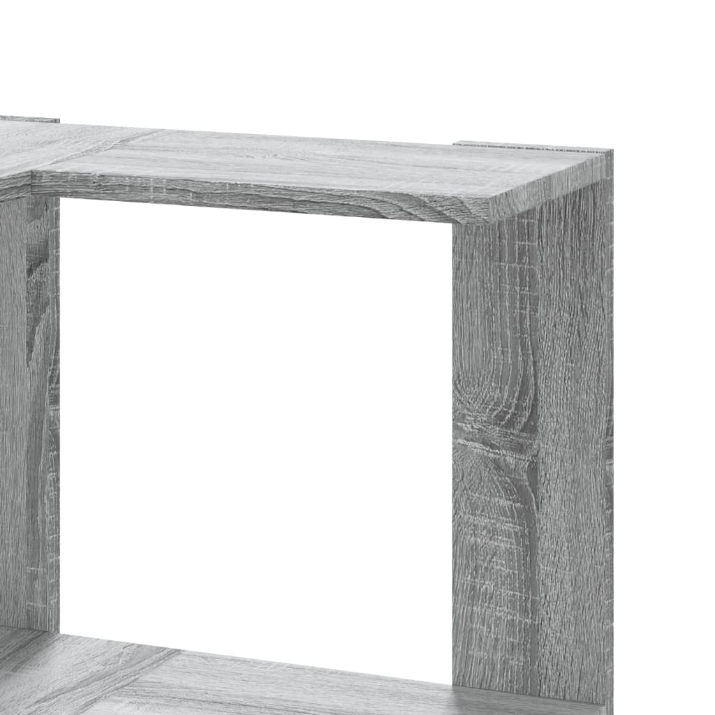 Βιβλιοθήκη Γωνιακή 3 Επ. Γκρι Sonoma 50x50x102εκ Επεξ. Ξύλο - Pakobazaar