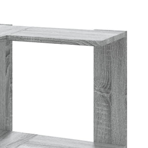 Βιβλιοθήκη Γωνιακή 3 Επ. Γκρι Sonoma 50x50x102εκ Επεξ. Ξύλο - Pakobazaar