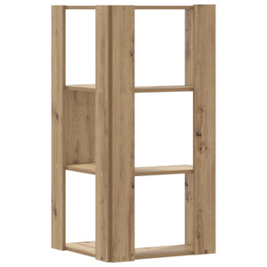 Βιβλιοθήκη Γωνιακή 3 Επ. Αρτισιανή Δρυς 50x50x102εκ Επεξ. Ξύλο