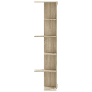 Γωνιακή Ραφιέρα Τοίχου Sonoma Δρυς 50x50x179 εκ. Επεξ. Ξύλο