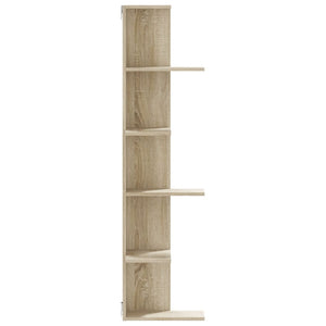 Γωνιακή Ραφιέρα Τοίχου Sonoma Δρυς 50x50x179 εκ. Επεξ. Ξύλο