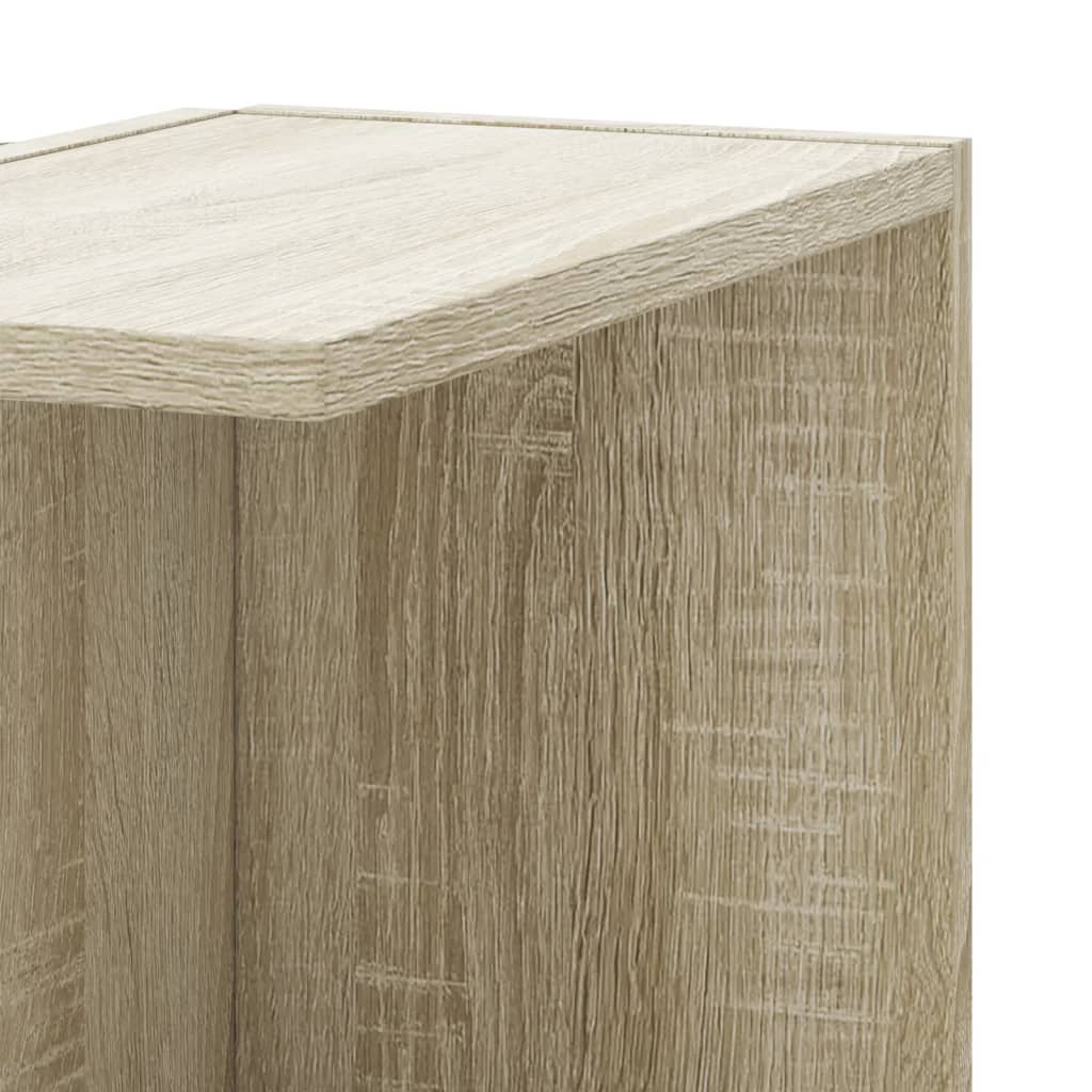 Γωνιακή Ραφιέρα Τοίχου Sonoma Δρυς 50x50x179 εκ. Επεξ. Ξύλο