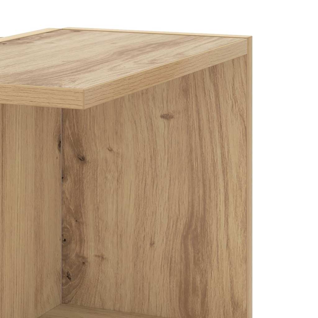 Γωνιακή Ραφιέρα Τοίχου Αρτισιανή Δρυς 36,5x36,5x140 Επεξ. Ξύλο - Pakobazaar