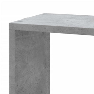 Γωνιακή Ραφιέρα Τοίχου Γκρι Σκυρ. 45x45x147 εκ. Επεξ. Ξύλο