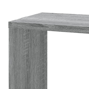 Γωνιακή Ραφιέρα Τοίχου Γκρι Sonoma 45x45x147 εκ Επεξ. Ξύλο