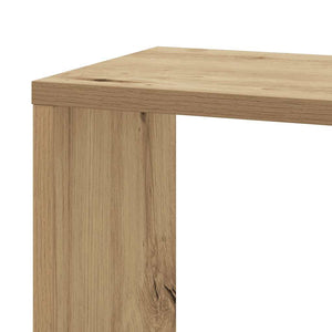 Γωνιακή Ραφιέρα Τοίχου Αρτισιανή Δρυς 45x45x147 Επεξ. Ξύλο - Pakobazaar