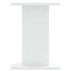 Βάσεις Ηχείων 2 Τεμ. Λευκή 30x30x40 εκ. Επεξ. Ξύλο