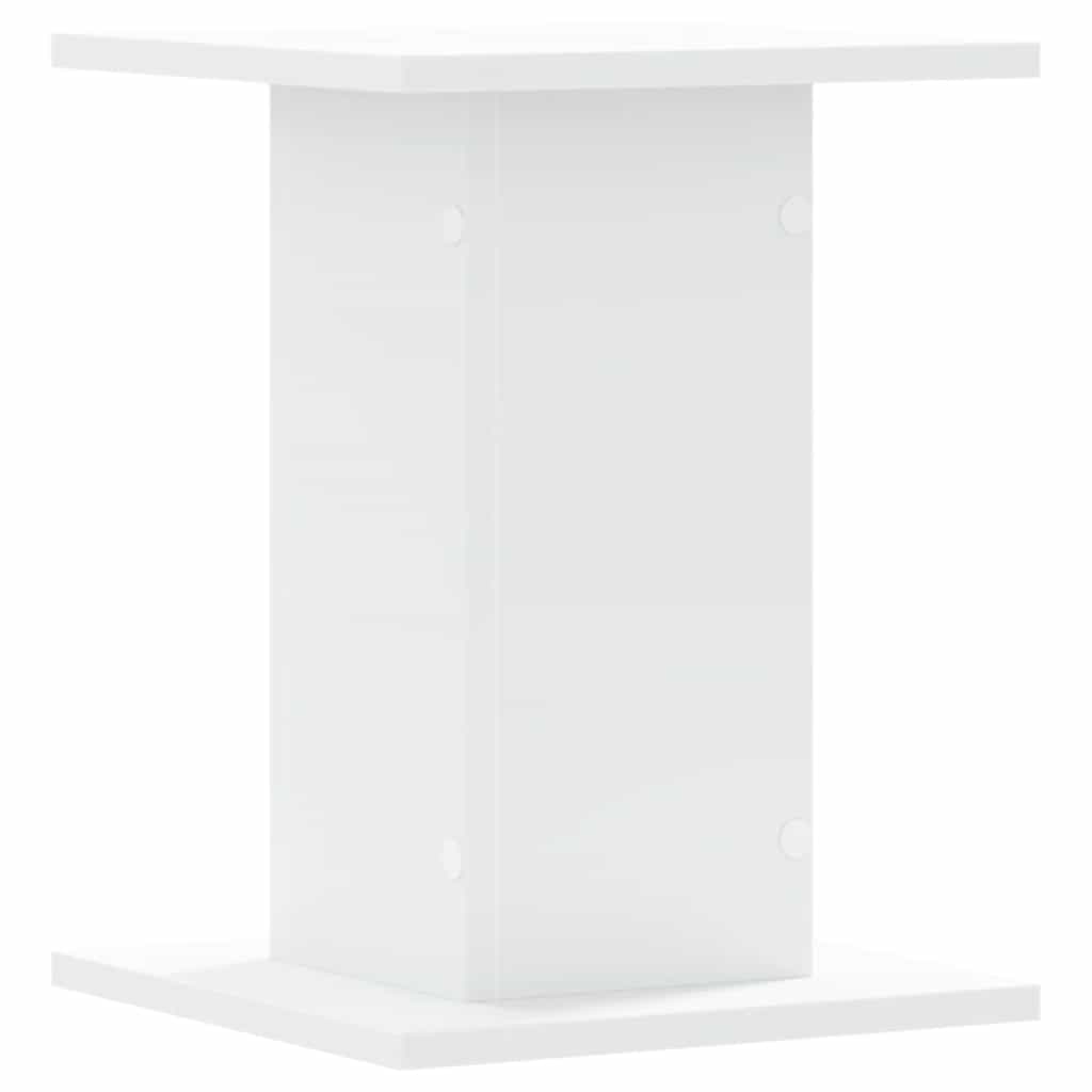 Βάσεις Ηχείων 2 Τεμ. Λευκή 30x30x40 εκ. Επεξ. Ξύλο