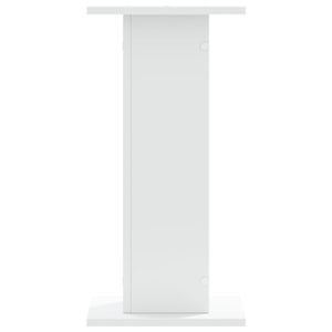 Βάσεις Ηχείων 2 Τεμ. Λευκή 30x30x60 εκ. Επεξ. Ξύλο