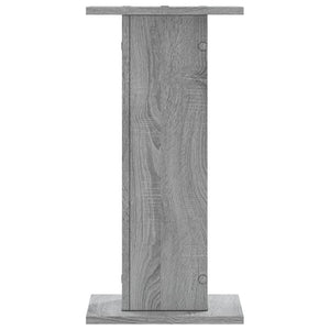 Βάσεις Ηχείων 2 Τεμ. Γκρι Sonoma 30x30x60εκ. Επεξεργασμένο Ξύλο - Pakobazaar