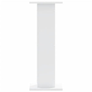 Βάσεις Ηχείων 2 Τεμ. Λευκή 30x30x80 εκ. Επεξ. Ξύλο
