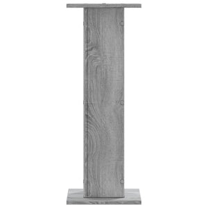 Βάσεις Ηχείων 2 Τεμ. Γκρι Sonoma 30x30x80εκ. Επεξεργασμένο Ξύλο