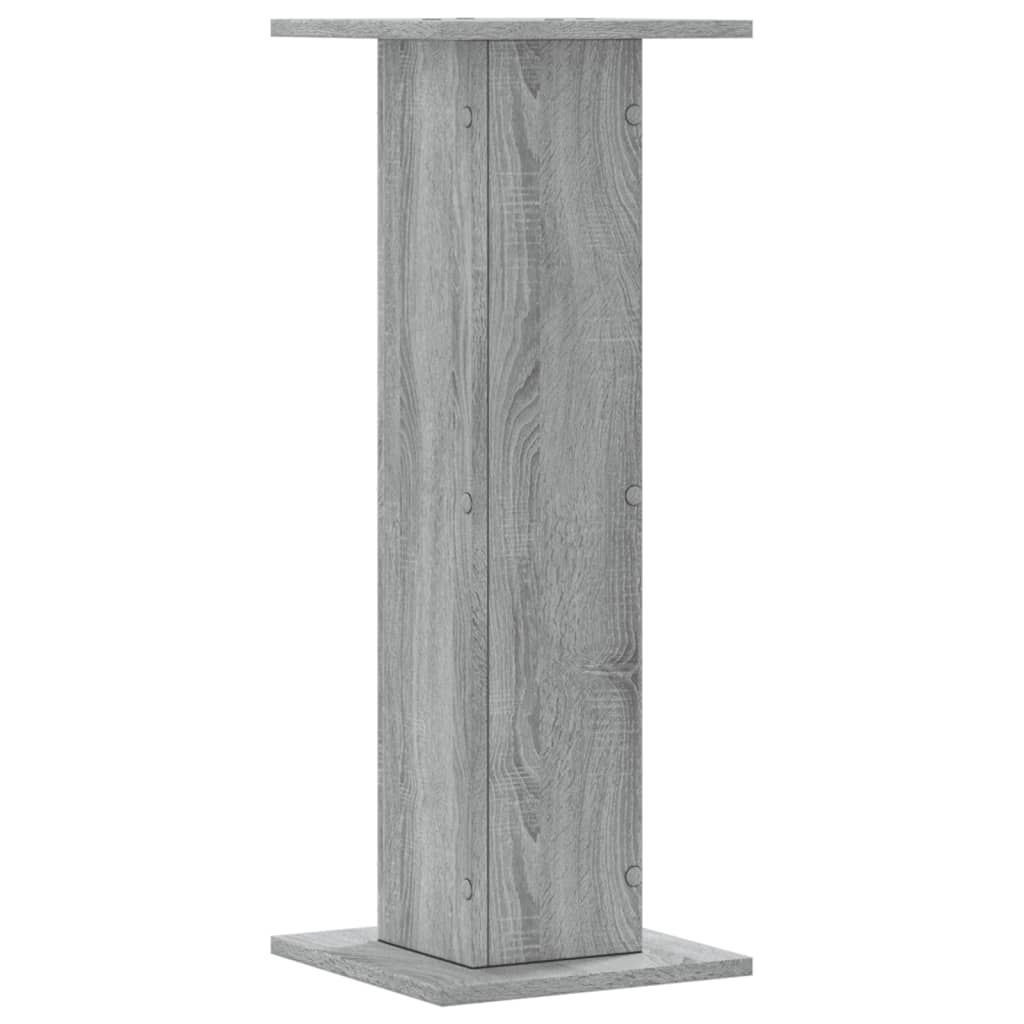 Βάσεις Ηχείων 2 Τεμ. Γκρι Sonoma 30x30x80εκ. Επεξεργασμένο Ξύλο