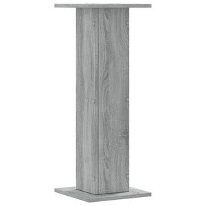 Βάσεις Ηχείων 2 Τεμ. Γκρι Sonoma 30x30x80εκ. Επεξεργασμένο Ξύλο