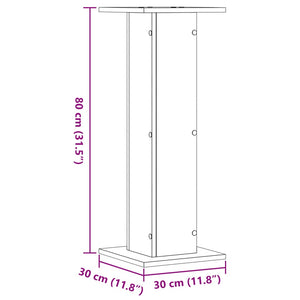 Βάσεις Ηχείων 2 τεμ. Αρτισιανή Δρυς 30x30x80 εκ. Επεξ. Ξύλο - Pakobazaar