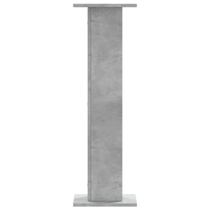 Βάσεις Ηχείων 2 Τεμ. Γκρι Σκυρ. 30x30x95 εκ. Επεξ. Ξύλο - Pakobazaar