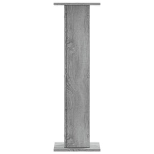 Βάσεις Ηχείων 2 Τεμ. Γκρι Sonoma 30x30x95εκ. Επεξεργασμένο Ξύλο - Pakobazaar