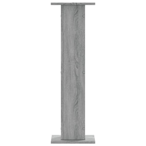 Βάσεις Ηχείων 2 Τεμ. Γκρι Sonoma 30x30x95εκ. Επεξεργασμένο Ξύλο - Pakobazaar