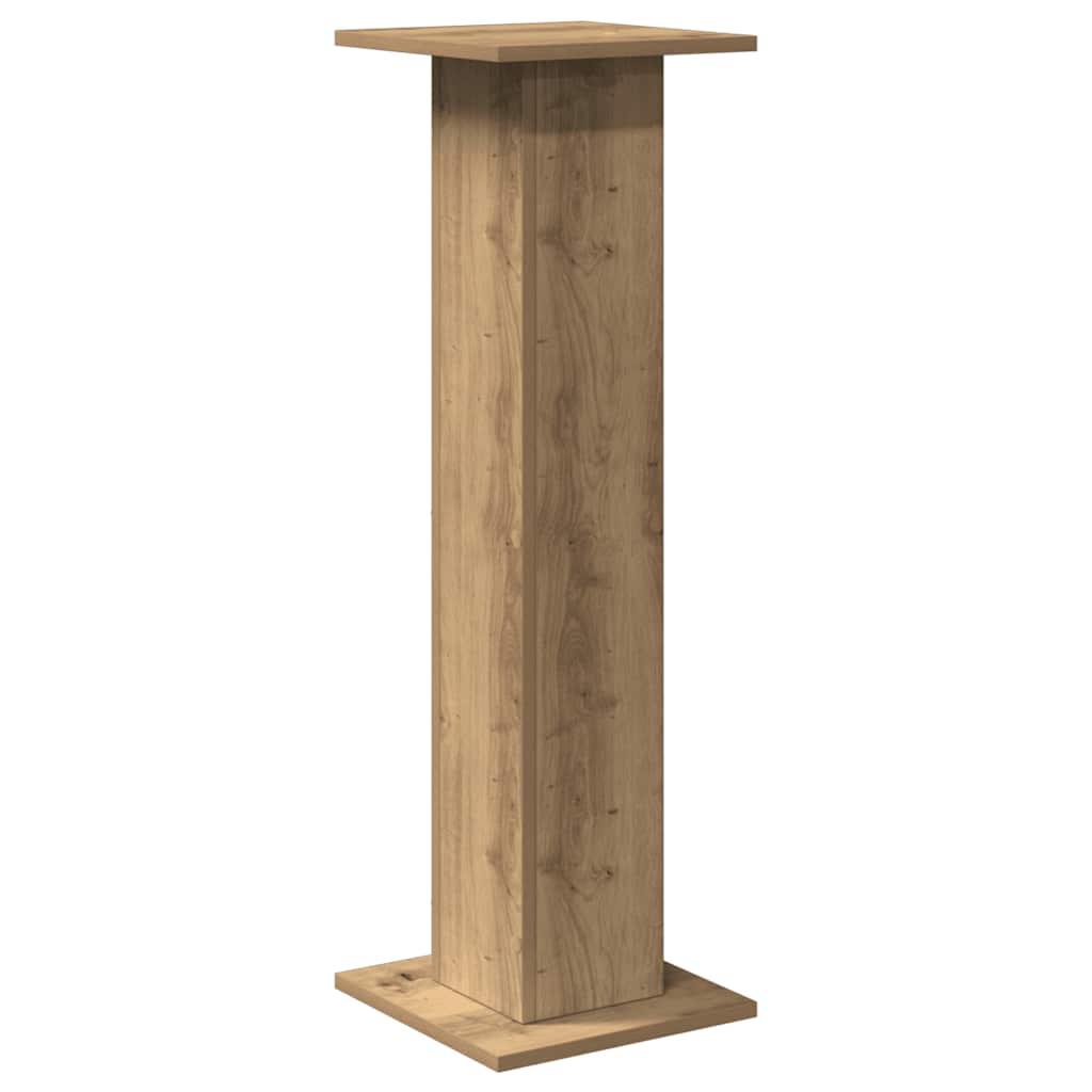 Βάσεις Ηχείων 2 τεμ. Αρτισιανή Δρυς 30x30x95 εκ. Επεξ. Ξύλο