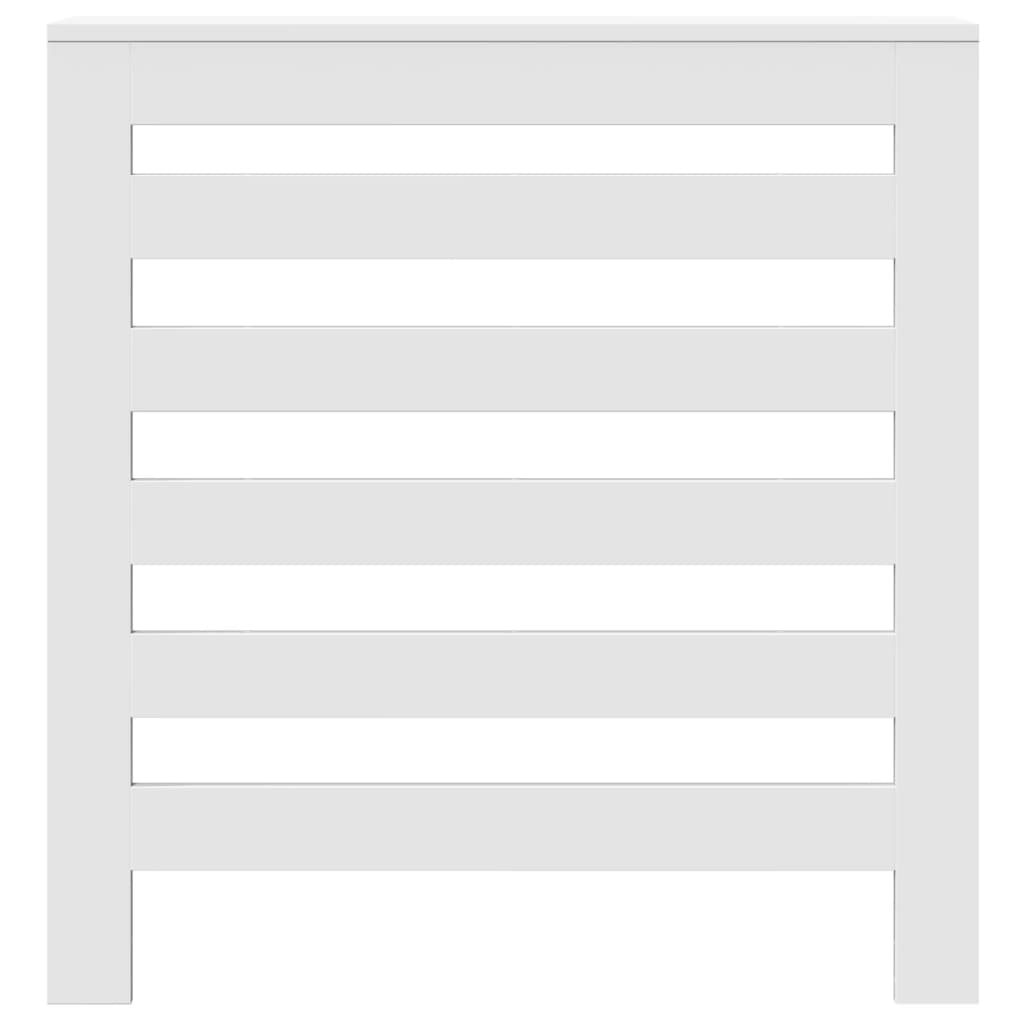 Κάλυμμα Καλοριφέρ Λευκό 78x20x82 εκ. από Επεξεργασμένο Ξύλο