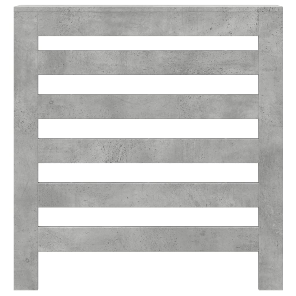 Κάλυμμα Καλοριφέρ Γκρι Σκυροδέματος 78x20x82 εκ. Επεξ. Ξύλο