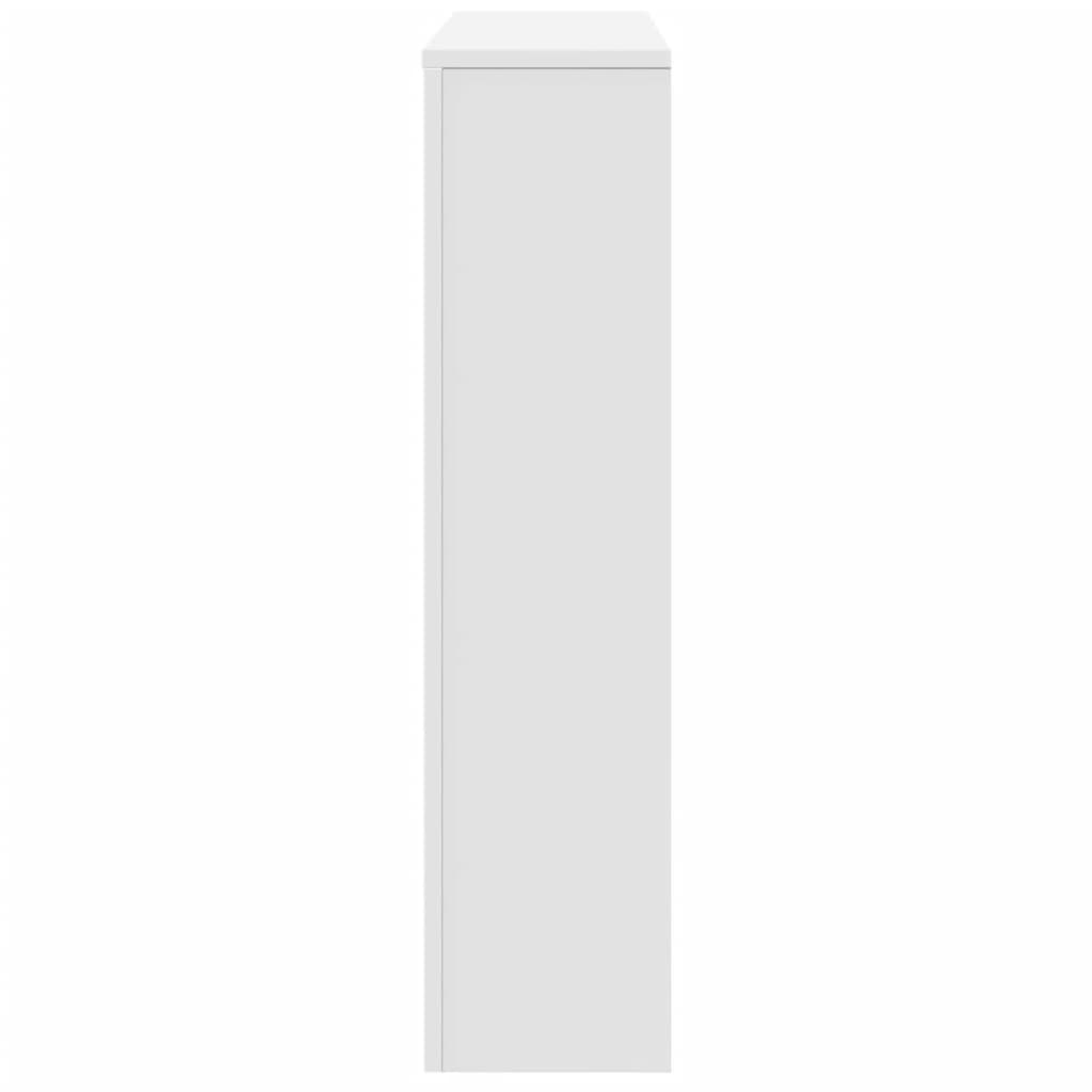 Κάλυμμα Καλοριφέρ Λευκό 149x20x82 εκ. από Επεξεργασμένο Ξύλο - Pakobazaar