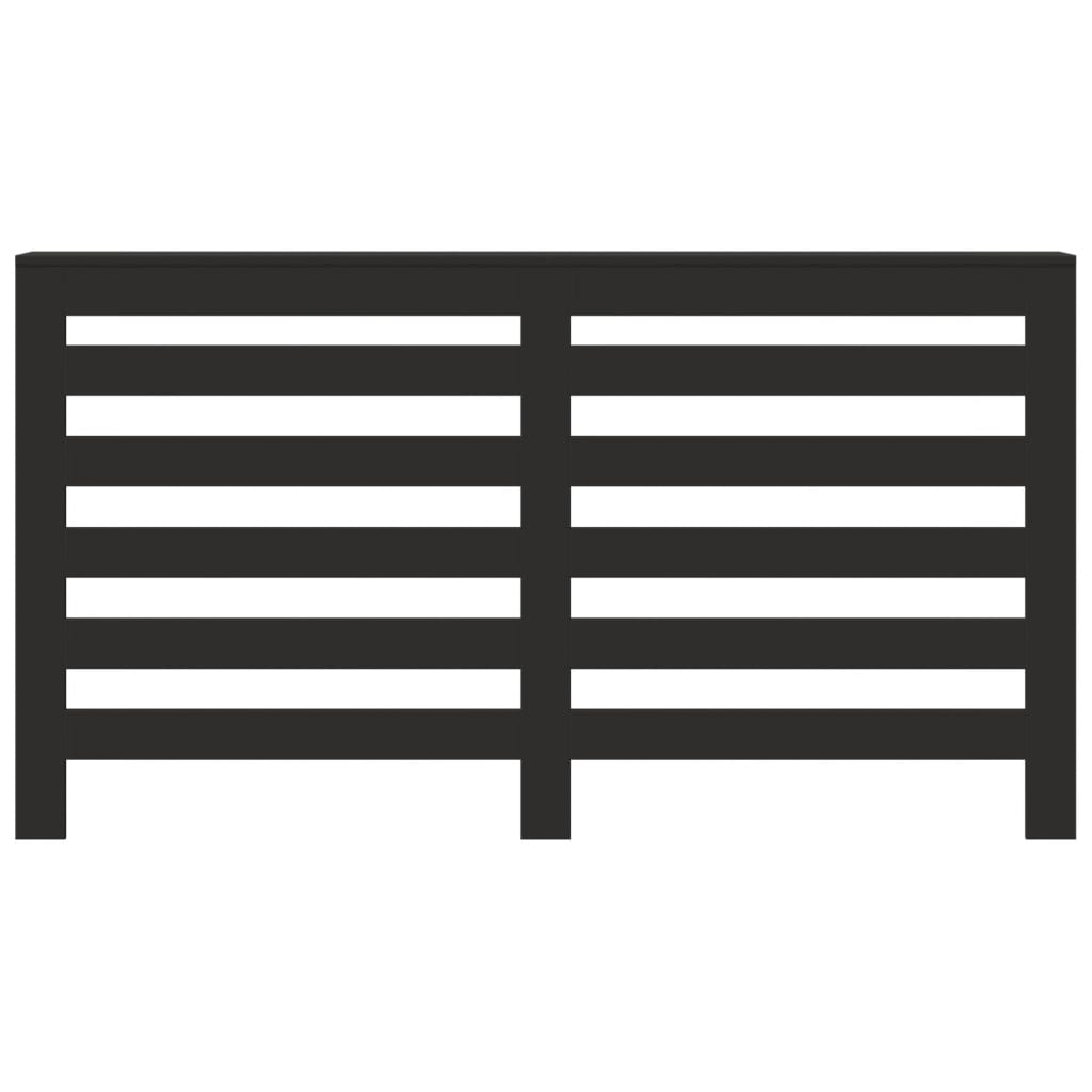 Κάλυμμα Καλοριφέρ Μαύρο 149x20x82 εκ. από Επεξεργασμένο Ξύλο - Pakobazaar